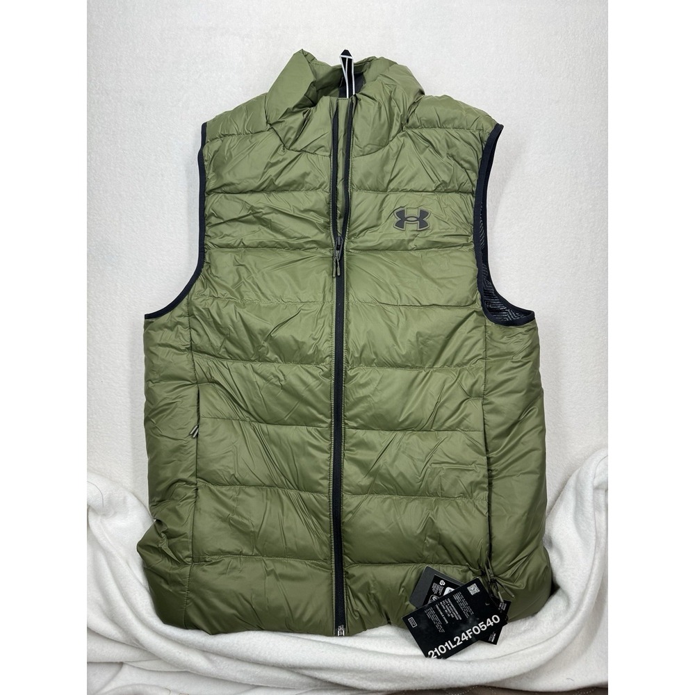 Under Armour Men's Legend Down Vest Green Size Large NWT $150 MSRP